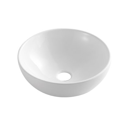 Invena Tinos, chiuveta blat 395x395x135 mm, alb, INV-CE-43-011-C