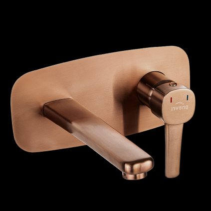 Invena Trend, robinet de chiuvetă ascuns, cupru mat, INV-BP-02-U14-V