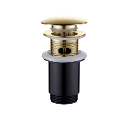 Invena, dop de scurgere universal ClickClack, auriu lucios, INV-SC-B1-170-V