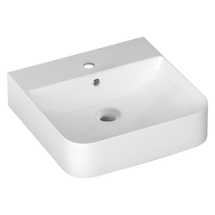 Isvea, lavoar SOTT AQUA 51x50 cm, montat pe perete/blat, 10SQ51051