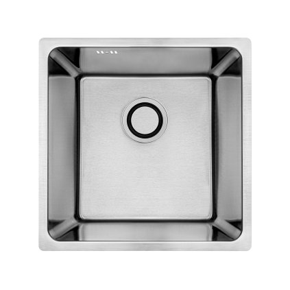 Laveo Aden, chiuvetă din oțel inoxidabil cu 1 cameră 440x440x200 mm, oțel, LAV-SLA_010P