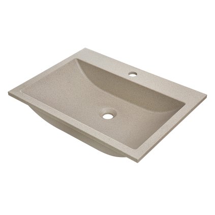 Laveo Albano, chiuveta granit 600x440x122 mm, bej, LAV-VGA1410T