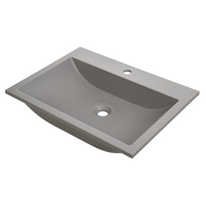 Laveo Albano, chiuveta granit 600x440x122 mm, gri, LAV-VGA1510T