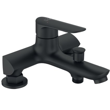 Laveo Appia, baterie pentru cada/dus h-112, negru, LAV-BLP_715D
