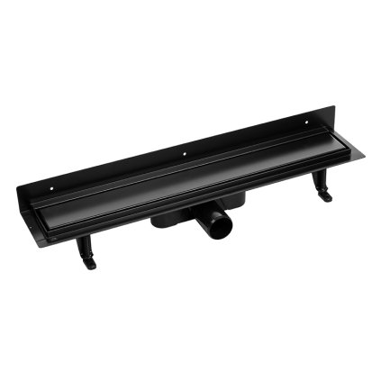 Laveo Basso, scurgere liniară cu grilă 60 cm, negru, LAV-COB_761D