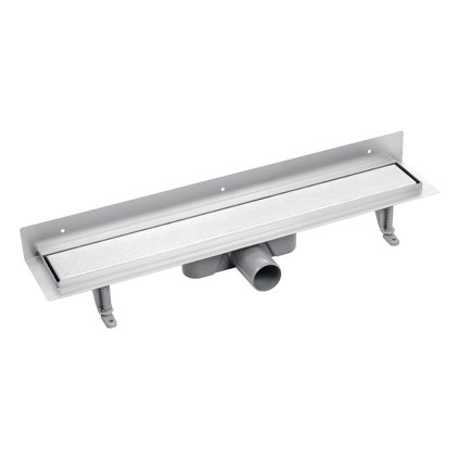 Laveo Basso, scurgere liniară cu grilă 60 cm, oțel, LAV-COB_261D