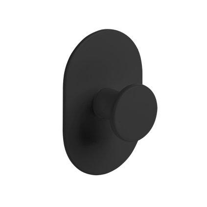Laveo Miri, 1 cârlig pentru prosoape, negru mat, LAV-ALM_711S
