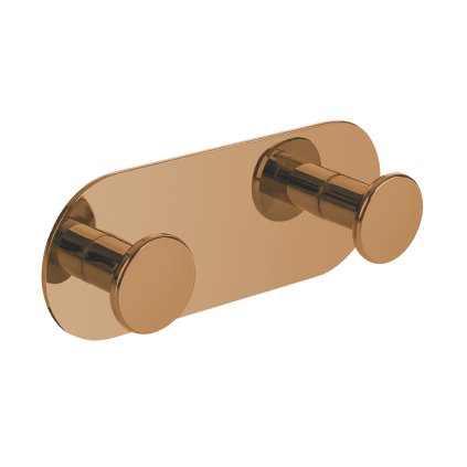 Laveo Miri, 2 carlige pentru prosoape, aur roz, LAV-ALM_812S