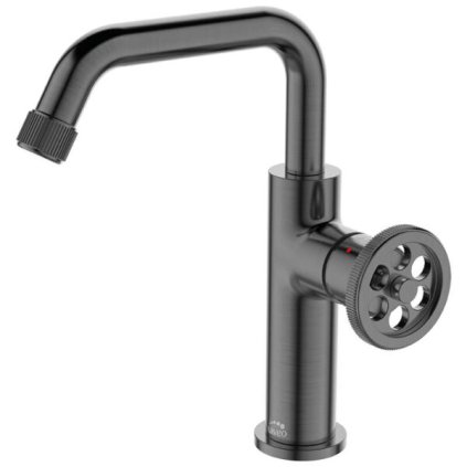 Laveo Muro, baterie pentru chiuveta inalta h-231, grafit, LAV-BAU_925D