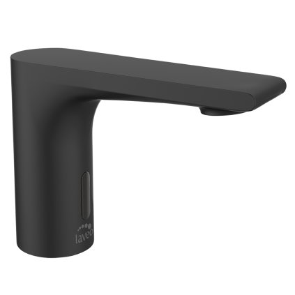 Laveo Plato, robinet pentru chiuvetă fără atingere cu control extern al temperaturii, independent, negru, LAV-BLY_724D