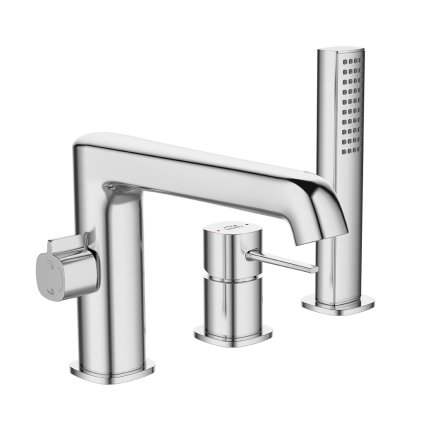 Laveo Pola, baterie de baie cu 3 orificii, crom, LAV-BAP_013D