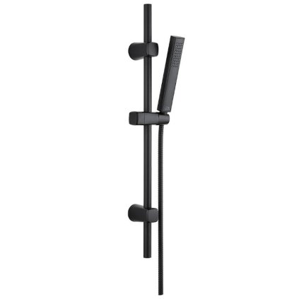Laveo Pola, coloana de dus cu set de dus de mana, 1 functie, negru mat, LAV-NAP_71A1