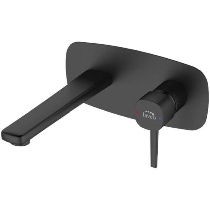 Laveo Pola, baterie pentru lavoar ascuns, negru mat, LAV-BAP_722P