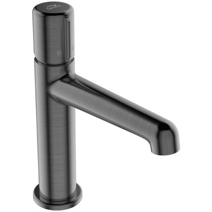 Laveo Pretto, baterie chiuveta h-192 cu dop de scurgere ClickClack, grafit, LAV-BAO_922D