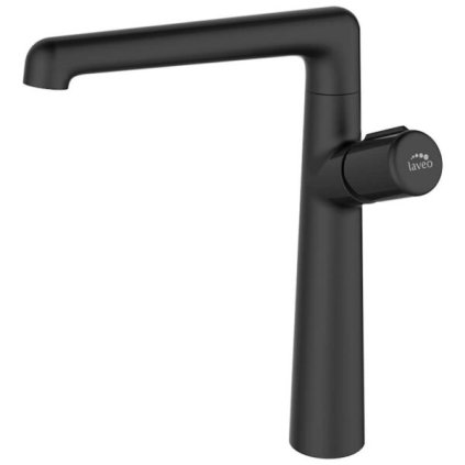 Laveo Pretto, baterie pentru chiuvetă înaltă h-274, negru mat, LAV-BAO_765D