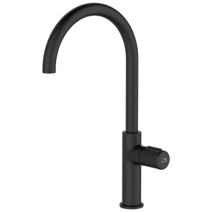 Laveo Pretto, baterie pentru chiuvetă înaltă h-395, negru mat, LAV-BAO_768D