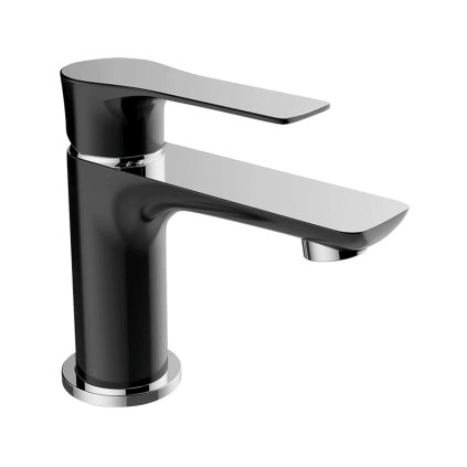 Laveo Raila, suport baterie lavoar h-145, crom-negru, LAV-BLL_722D