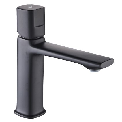 Laveo Tores, baterie pentru chiuvetă h-176, negru mat, LAV-BVT_722D