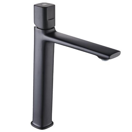 Laveo Tores, baterie pentru chiuvetă înaltă h-266, negru mat, LAV-BVT_72ND