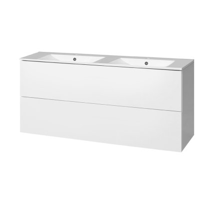 Mereo, Aira, dulap baie cu chiuveta ceramica 121 cm, MER-CN713