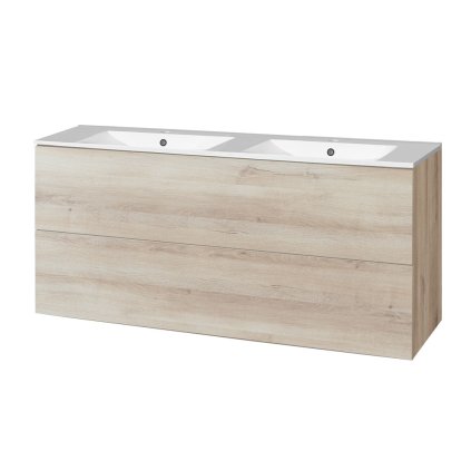 Mereo, Aira, dulap baie cu chiuveta ceramica 121 cm, MER-CN723