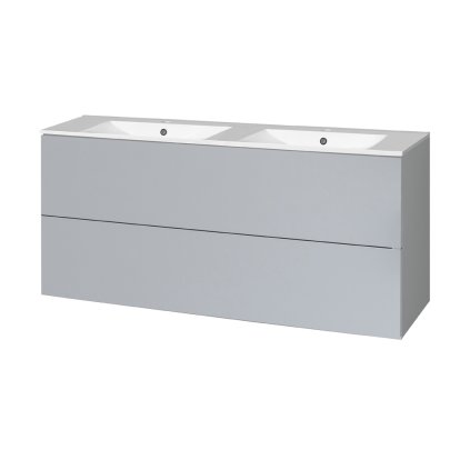 Mereo, Aira, dulap baie cu chiuveta ceramica 121 cm, MER-CN733