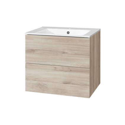 Mereo, Aira, dulap baie cu chiuveta ceramica 61 cm, MER-CN720