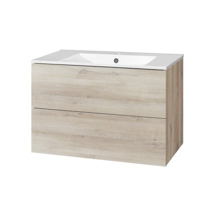 Mereo, Aira, dulap baie cu chiuveta ceramica 81 cm, MER-CN721