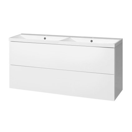 Mereo, Aira, dulap de baie din marmură turnată 121 cm, MER-CN713M