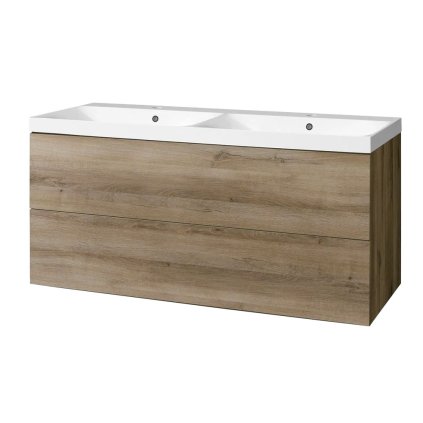 Mereo, Aira, dulap de baie din marmură turnată 121 cm, MER-CN743M