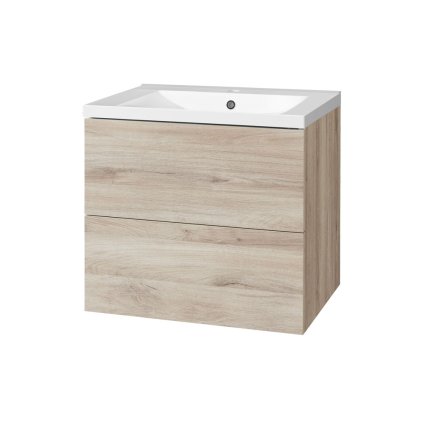 Mereo, Aira, dulap de baie din marmură turnată 61 cm, MER-CN720M