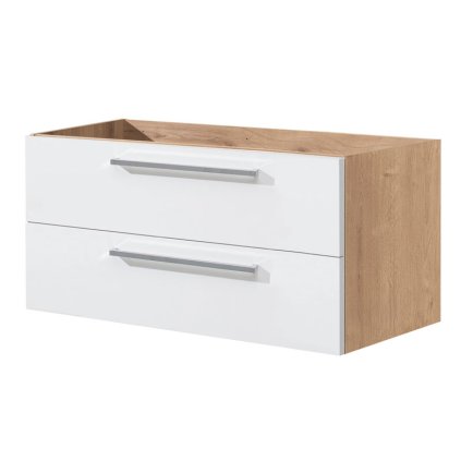 Mereo, Bino, dulap baie 121 cm, alb, MER-CN673S
