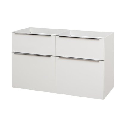 Mereo, Mailo, dulap baie 121 cm, mâner cromat, MER-CN513S