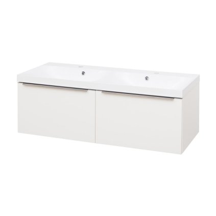 265688 10 mereo mailo kupelnova skrinka s umyvadlom z liateho mramoru 121 cm chromove madlo mer cn518m