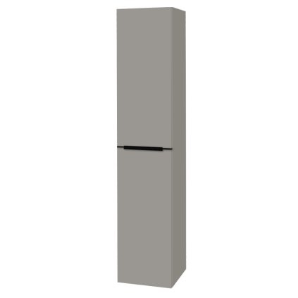 Mereo, Mailo, dulap baie 170 cm înălțime, mâner negru, MER-CN574LPB