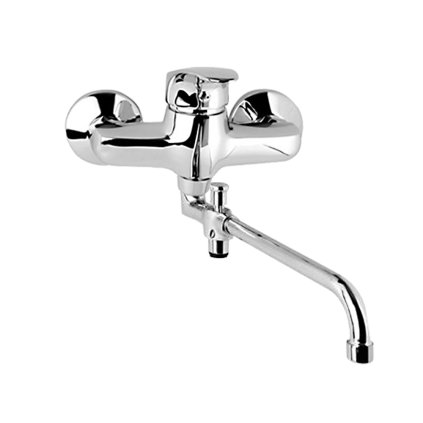 Mereo, Baterie de perete pentru apartament. miez, Sonata, fara accesorii pr. 18 mm - 330 mm, crom, MER-CB602A03N