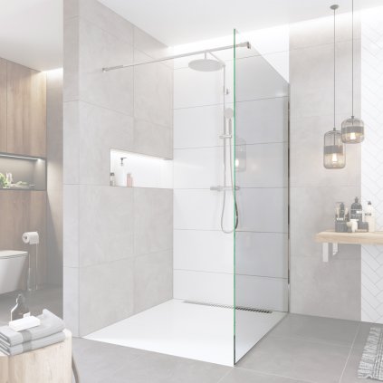 Mereo, sticlă Novea pentru walk in, înălțime 200 cm, 8 mm, EASY CLEAN, MER-CK10602S