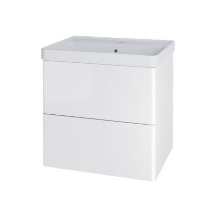 Mereo, Siena, dulap baie cu chiuveta ceramica 61 cm, MER-CN410