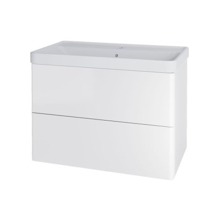 Mereo, Siena, dulap baie cu chiuveta ceramica 81 cm, MER-CN411