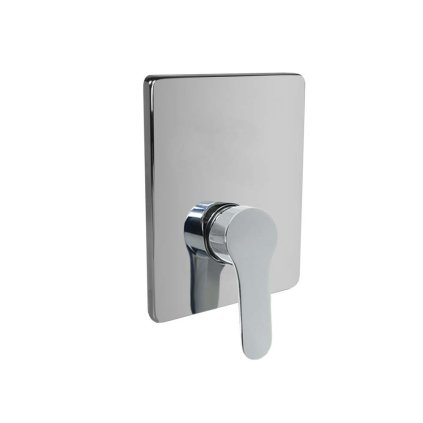 Mereo, Baterie de duș ascunsă fără întrerupător, Zuna, Mbox, capac, crom, MER-CB60105ZC