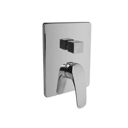 Mereo, Baterie de duș ascunsă cu comutator, Eve, Mbox, capac rotund, MER-CBV60106C