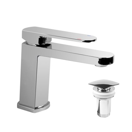 Mereo, baterie chiuveta, Mada, cu clic-clac CH02, crom, MER-CBQ10101MC