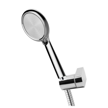Mereo, Set de baie cu duș de mână cu trei poziții, furtun de duș din oțel inoxidabil și suport de poziționare, MER-CB569M