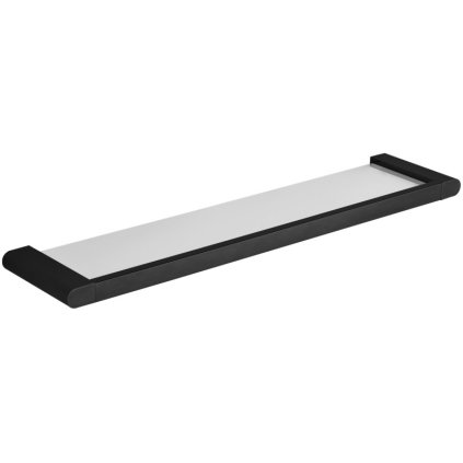 Mexen Adox, raft de perete din sticla, negru mat, 7018237-70