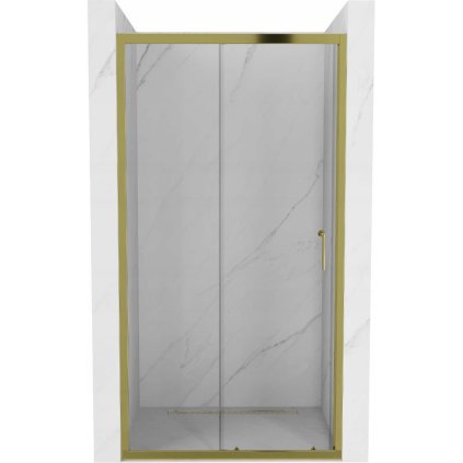 Mexen Apia, usa culisanta pentru deschidere 105 x 190 cm, sticla transparenta 6 mm, profil auriu, 845-105-000-50-00