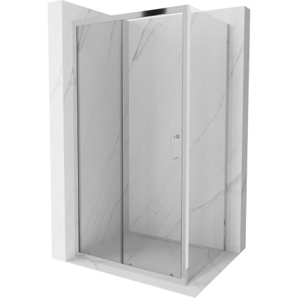 Mexen Apia, cabină de duș cu ușă glisantă 105 (uşă) x 90 (perete) cm, sticlă transparentă 6 mm, profil cromat, 840-105-090-01-00