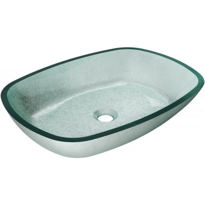 Mexen Araks, chiuveta blat din sticla 54 x 39,5 x 11 cm, argintiu, 24155411