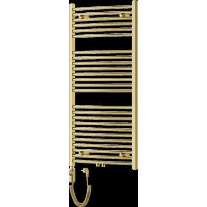Mexen Ares, element electric de incalzire 1200x600 mm + tija de incalzire 600 W, auriu lucios, W102-1200-600-2600-50