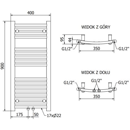 244233 3 mexen ares vykurovacie teleso 900 x 400 mm 312 w biela w102 0900 400 00 20
