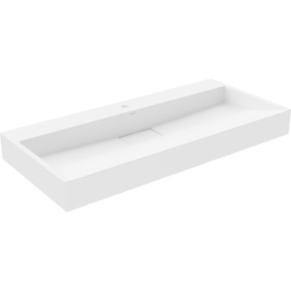 Mexen Ava, chiuveta blat din conglomerat 100 x 46 cm, alb, 23011001